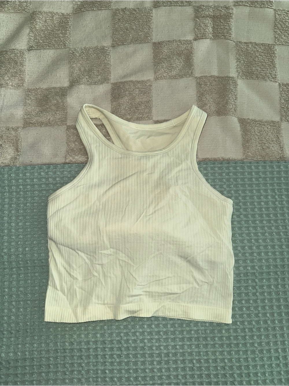 Lululemon Ebb To Street Racerback Crop Tank Top
Dew Green size 6